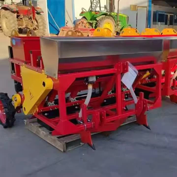 Premium Garlic Planter 6 Seed Holes Simultaneous Planting Anti-Clogging System For Wet Soil Automatic Industrial Garlic Seed Plant Machine