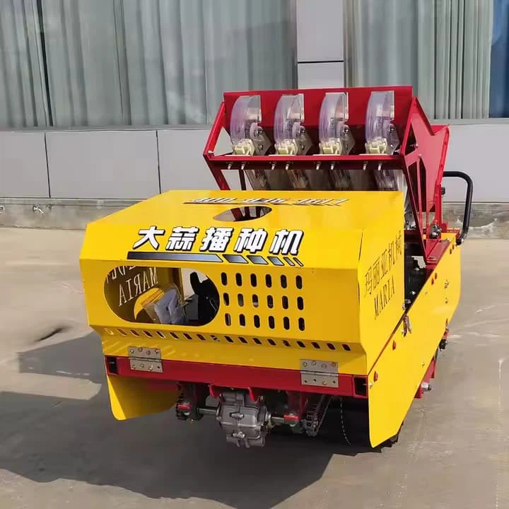 Premium Garlic Planter 6 Seed Holes Simultaneous Planting Anti-Clogging System For Wet Soil Automatic Industrial Garlic Seed Plant Machine